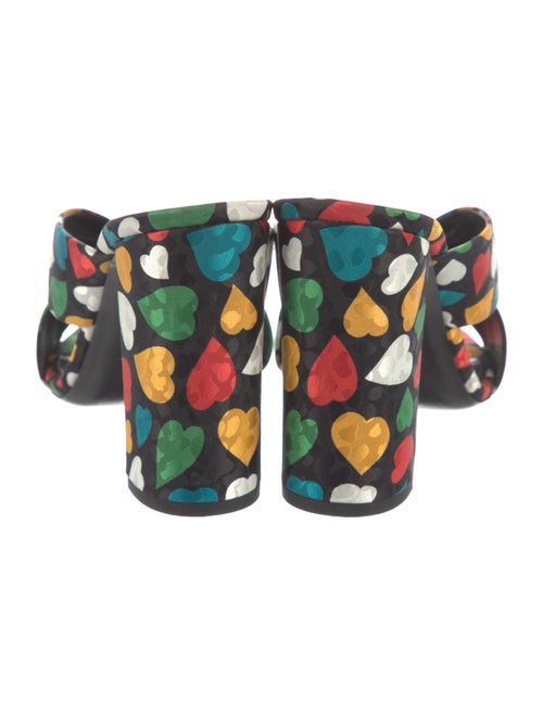 Saint Laurent Canvas Printed Slides