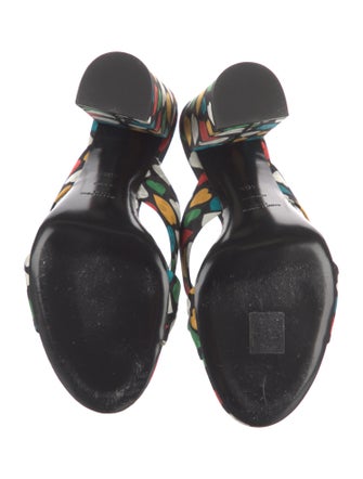 Saint Laurent Canvas Printed Slides