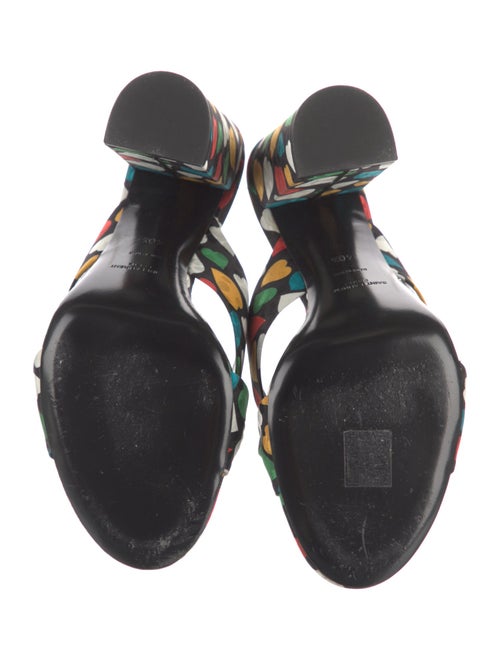 Saint Laurent Canvas Printed Slides