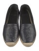Saint Laurent Leather Whipstitch Trim Espadrilles