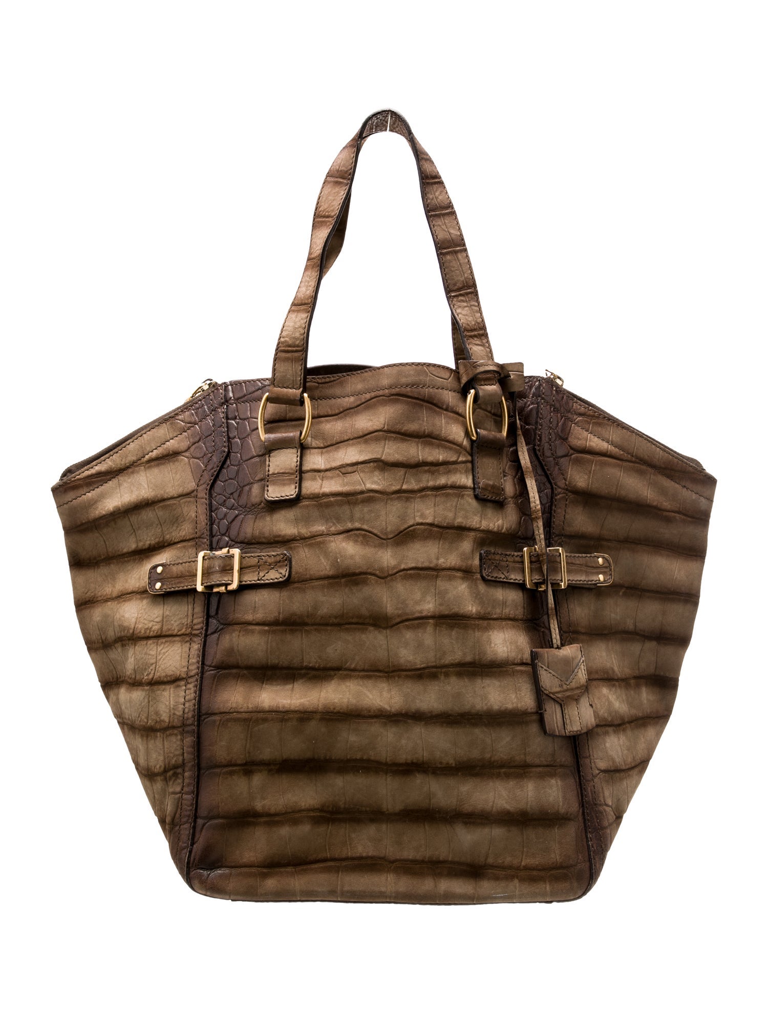 Yves Saint Laurent Rive Gauche Leather Top Handle Bag