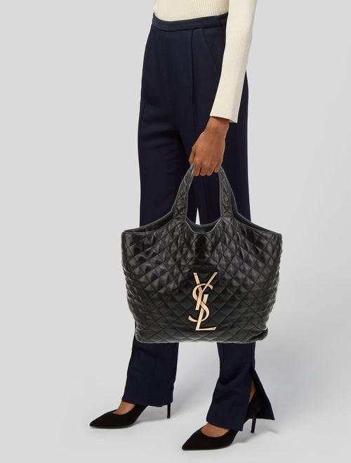 Saint Laurent Quilted Icare Shopping Maxi 2022