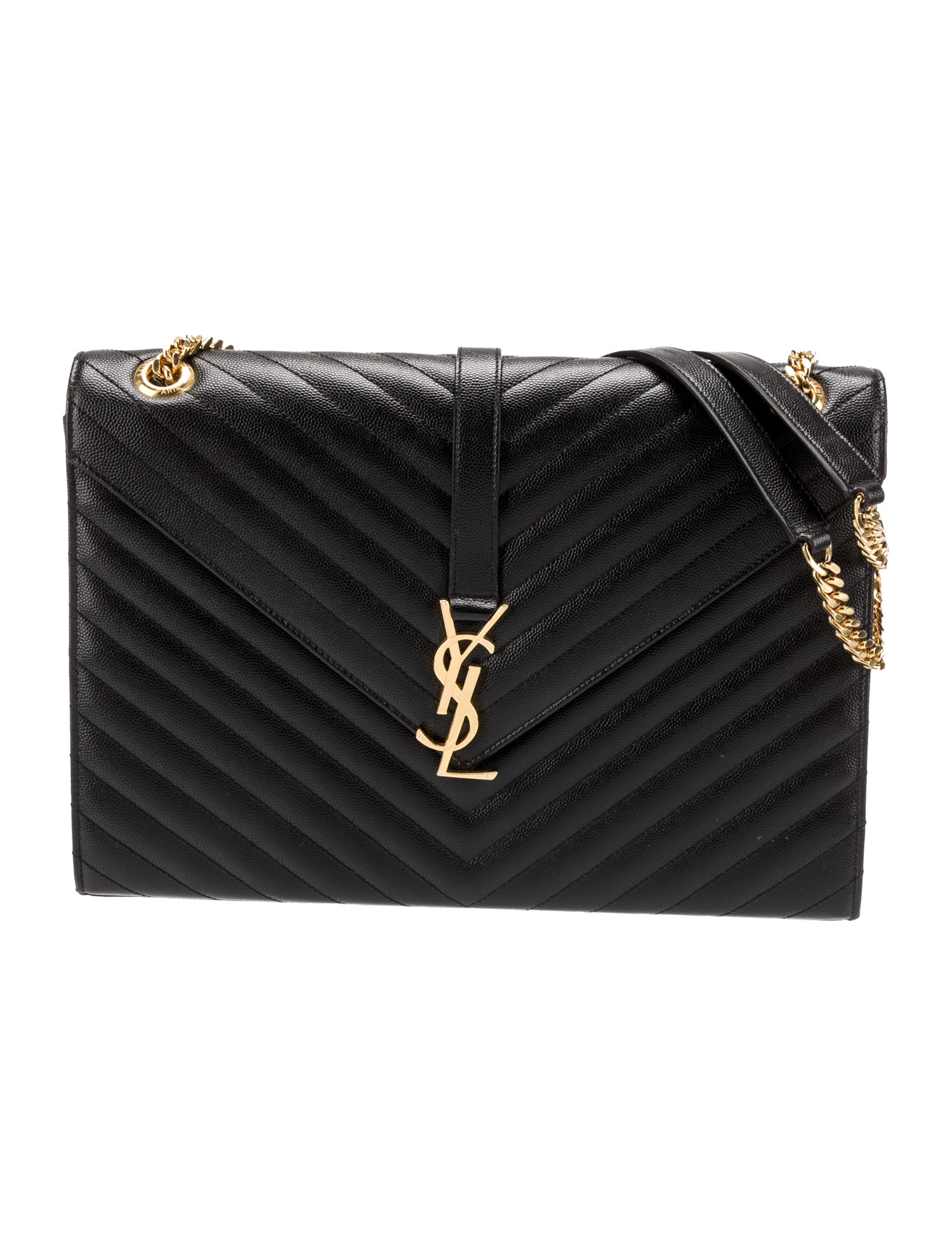 Saint Laurent Chevron Envelope Large