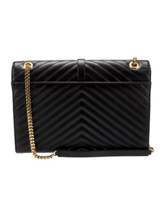 Saint Laurent Chevron Envelope Large