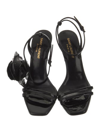 Saint Laurent Patent Leather Sandals