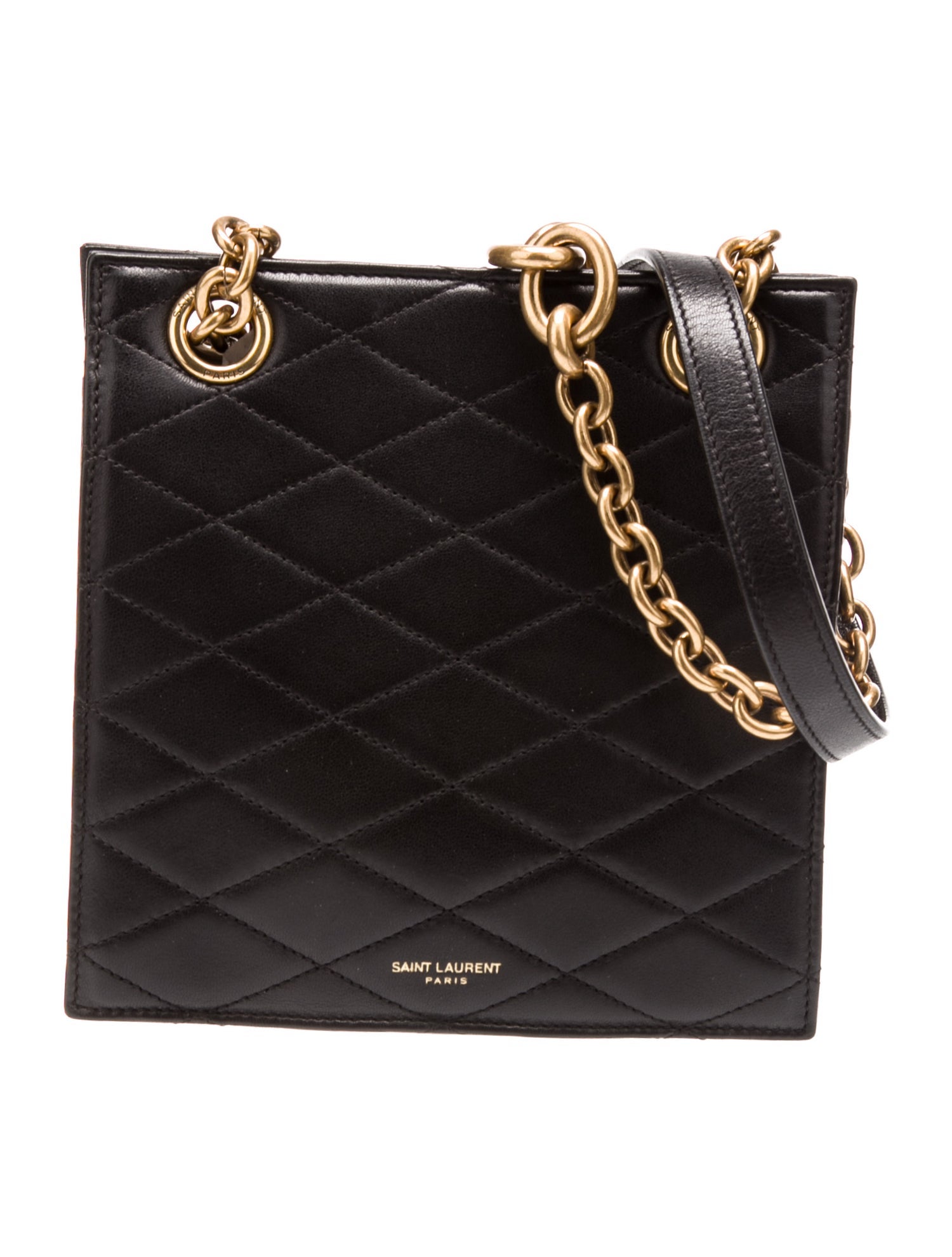 Saint Laurent Quilted Carré-Quilt Matelassé Le Maillon