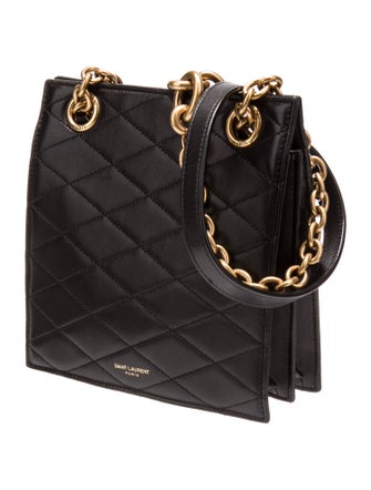 Saint Laurent Quilted Carré-Quilt Matelassé Le Maillon