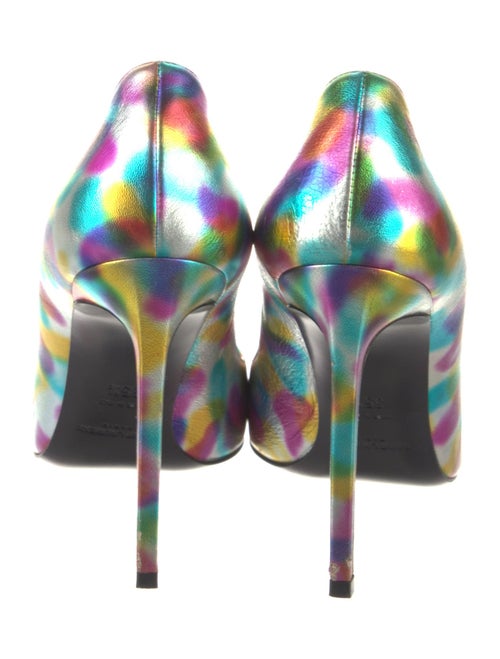 Saint Laurent Leather Printed Pumps
