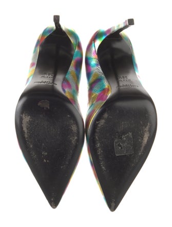 Saint Laurent Leather Printed Pumps