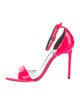 Saint Laurent Patent Leather Slingback Sandals