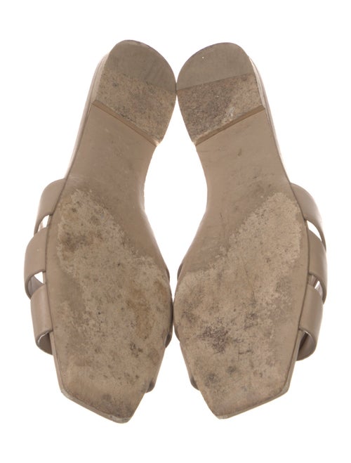 Saint Laurent Leather Slides