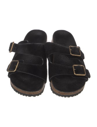 Saint Laurent Ponyhair Slides