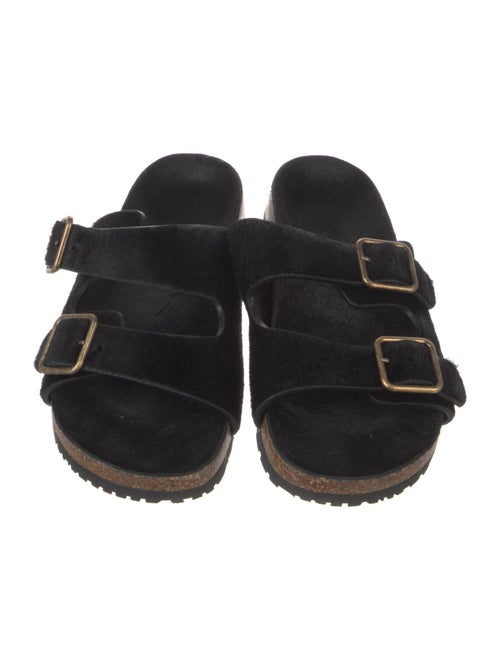 Saint Laurent Ponyhair Slides