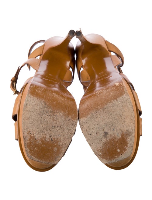 Saint Laurent Leather T-Strap Sandals