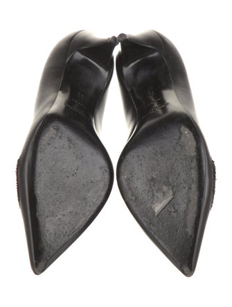 Saint Laurent Leather Sequin Embellishments Pumps