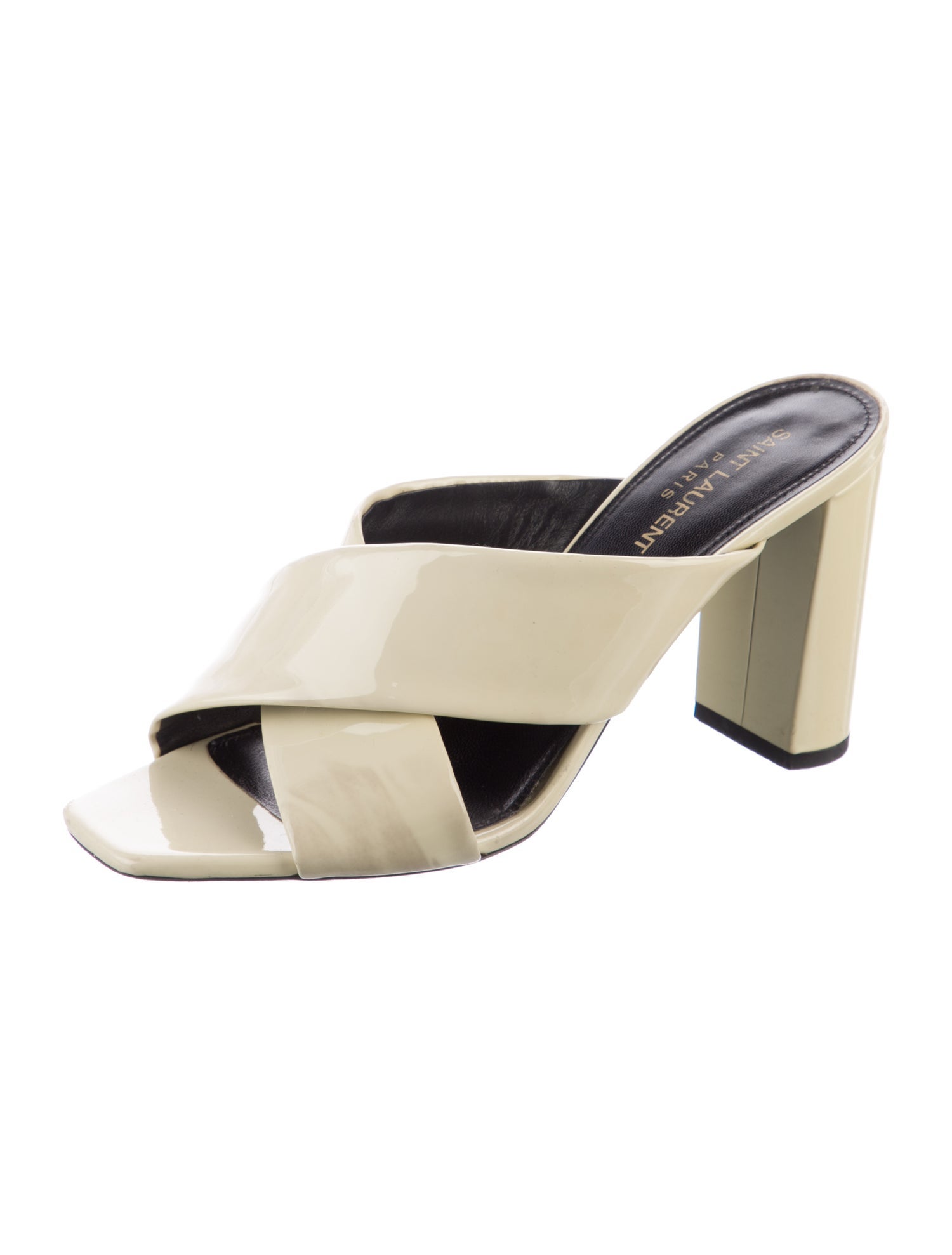 Saint Laurent Patent Leather Slides