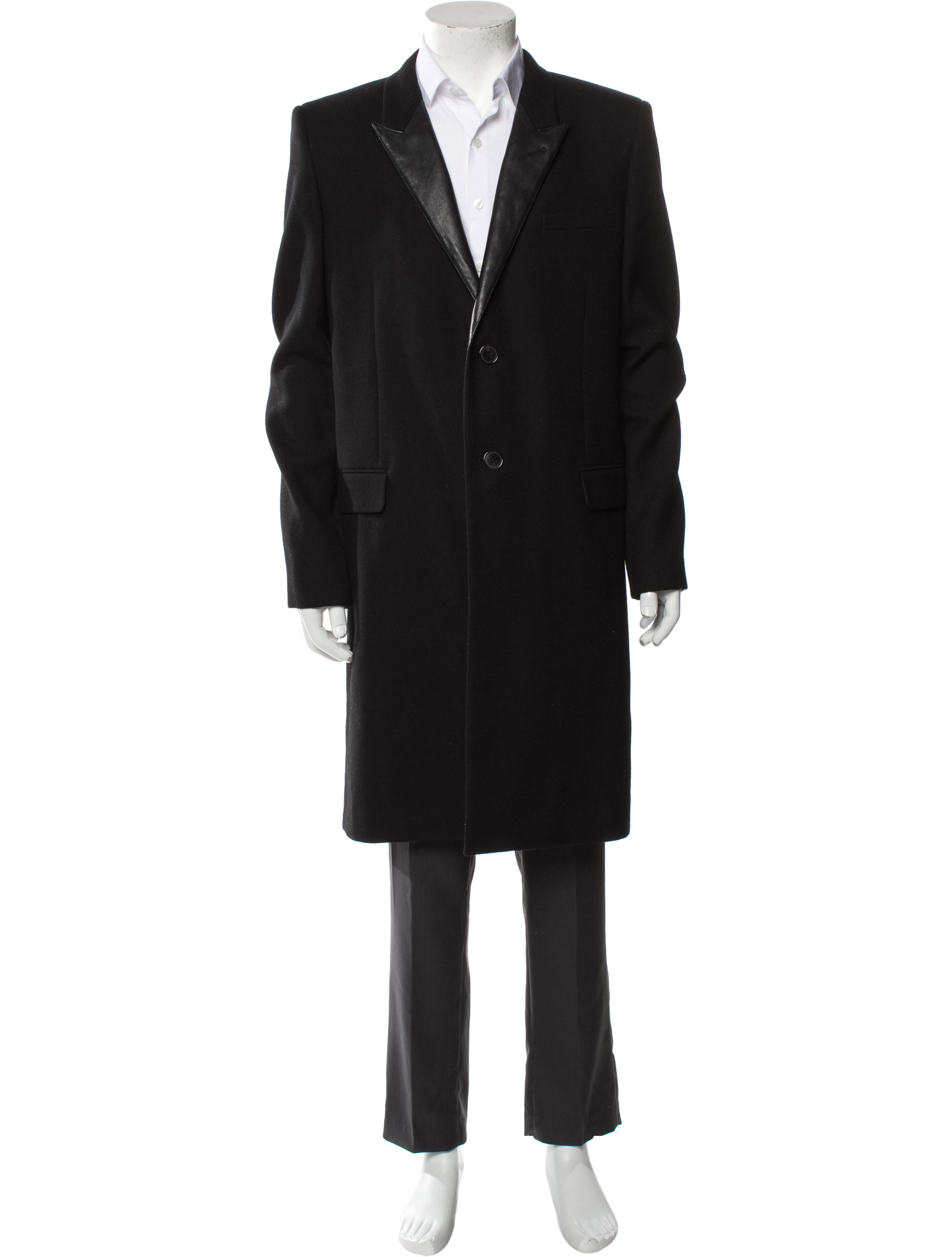 Saint Laurent Leather Trim Embellishment Blazer