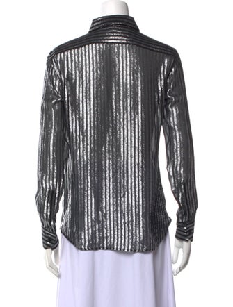 Saint Laurent 2018 Silk Button-Up Top