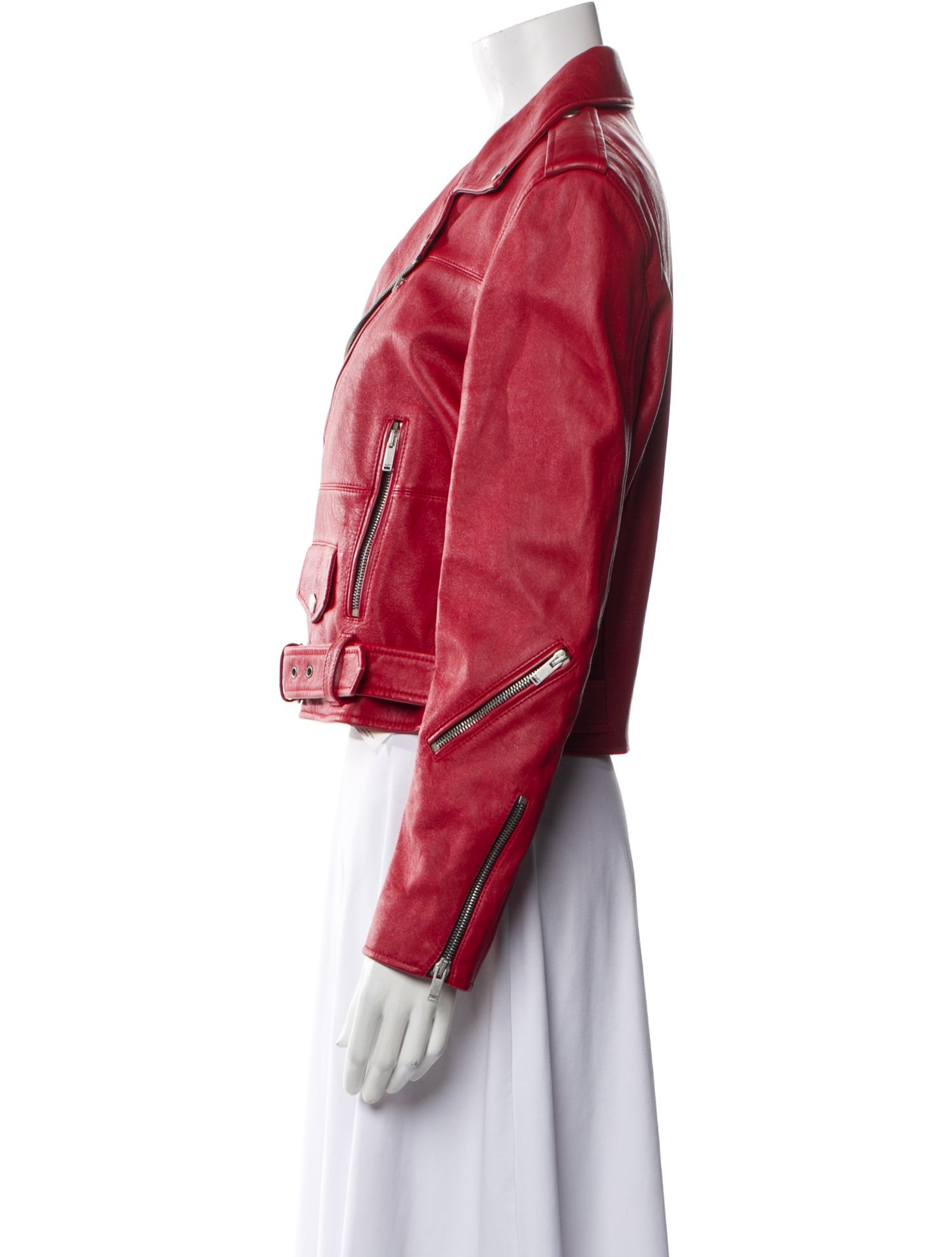 Saint Laurent 2021 Lambskin Biker Jacket w/ Tags