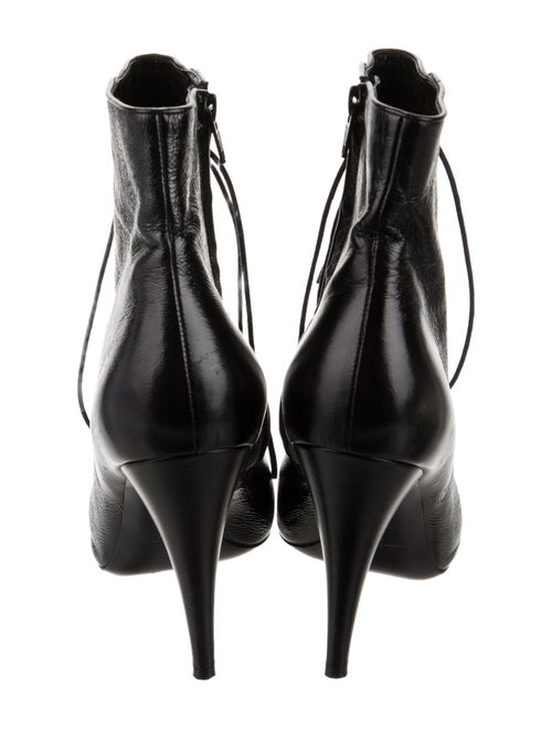 Saint Laurent Leather Lace-Up Boots