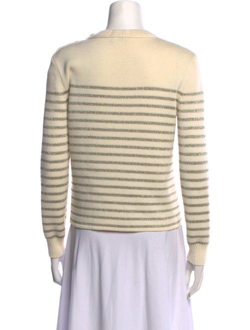 Saint Laurent Striped Crew Neck Sweater