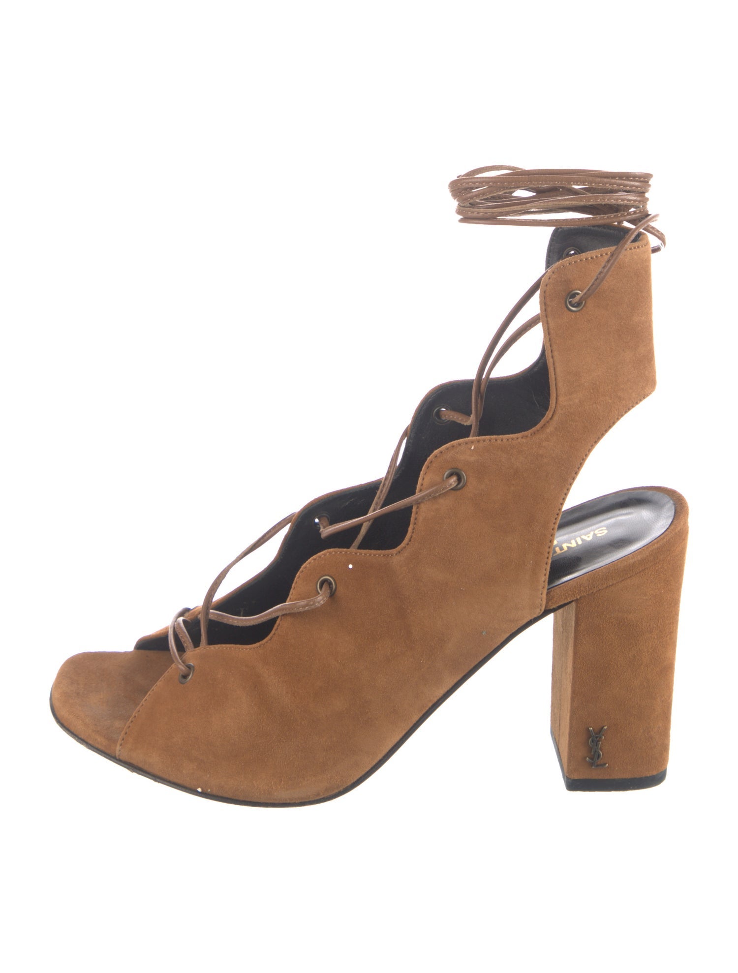 Saint Laurent Suede Gladiator Sandals