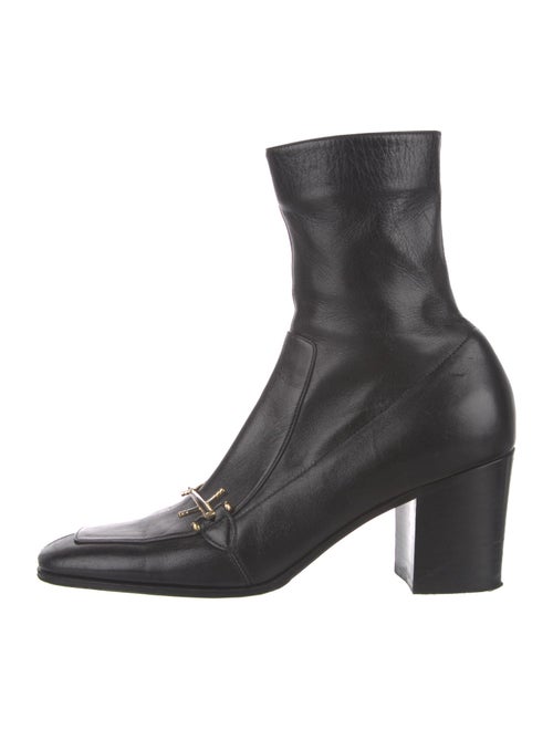 Saint Laurent Leather Sock Boots