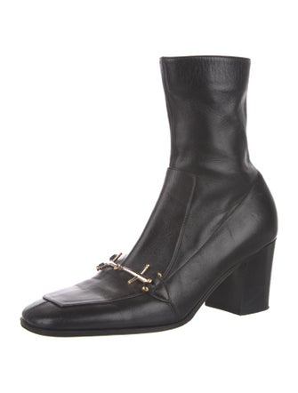 Saint Laurent Leather Sock Boots