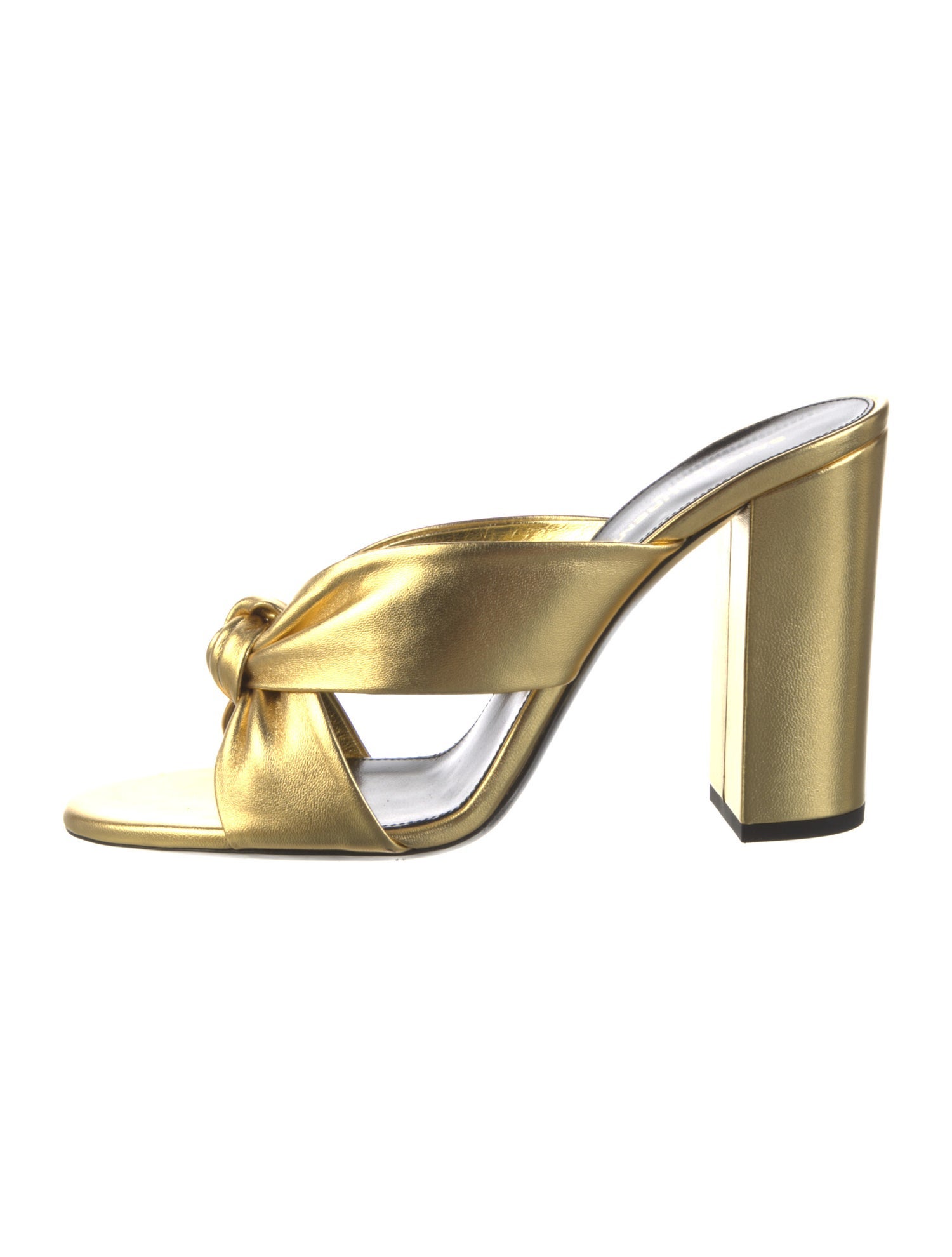 Saint Laurent Leather Slides