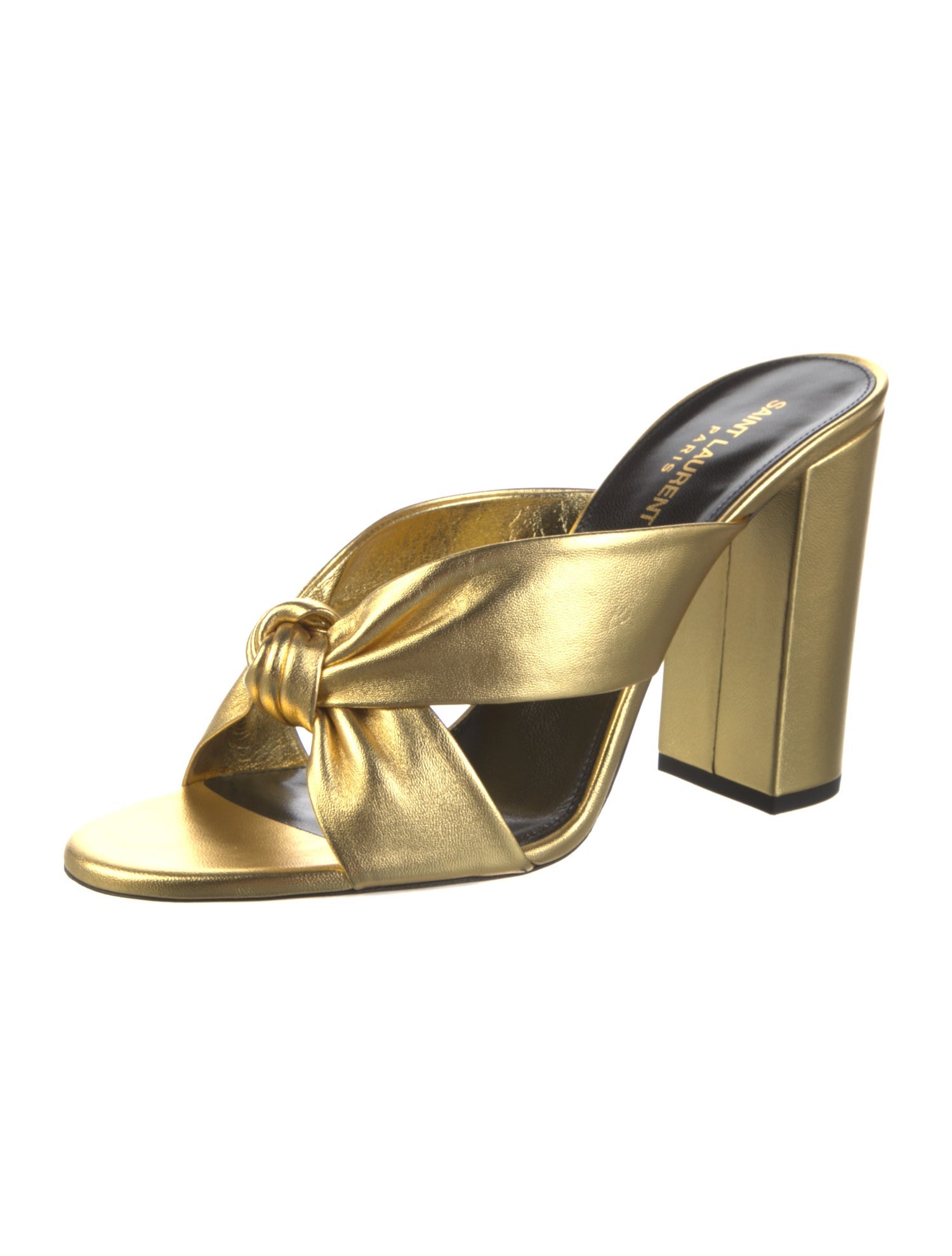 Saint Laurent Leather Slides