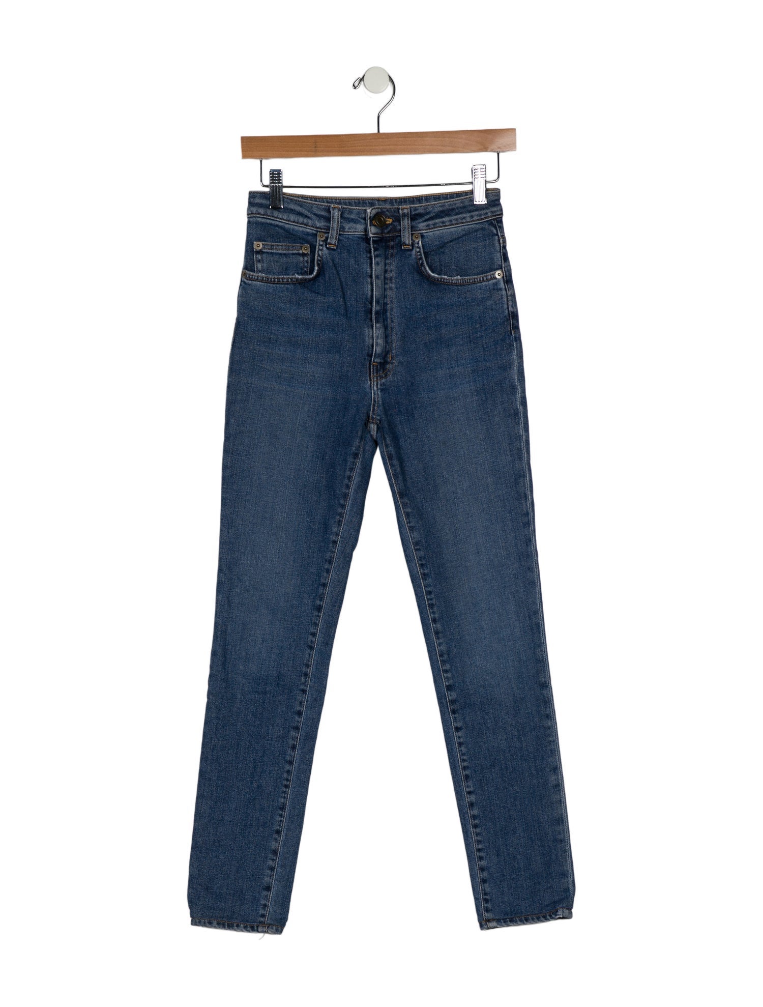 Saint Laurent Mid-Rise Skinny Leg Jeans