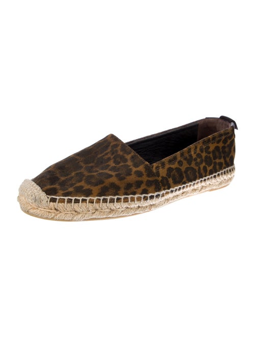 Saint Laurent Suede Animal Print Espadrilles