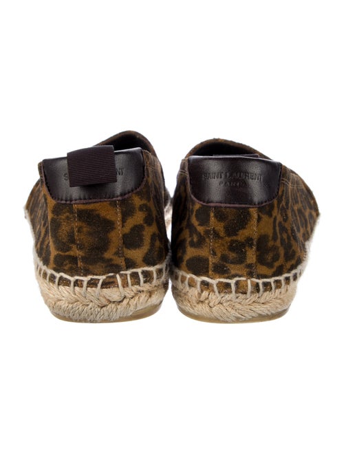 Saint Laurent Suede Animal Print Espadrilles