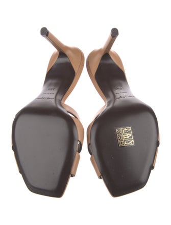 Saint Laurent Leather Slides