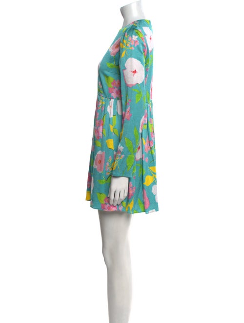 Saint Laurent Floral Print Mini Dress