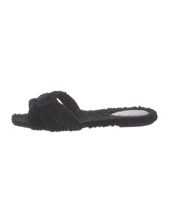 Saint Laurent Shearling Slides