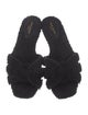 Saint Laurent Shearling Slides