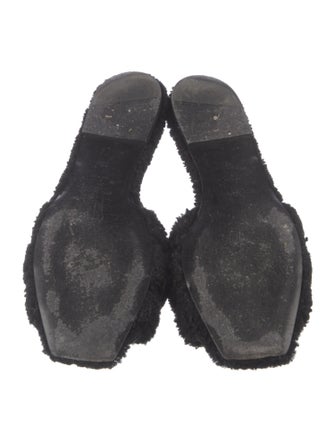 Saint Laurent Shearling Slides