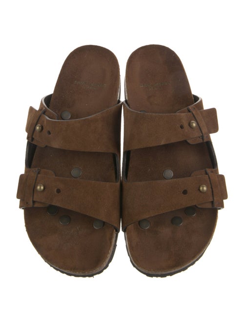 Saint Laurent Suede Slides