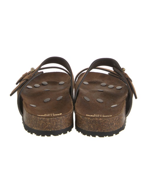 Saint Laurent Suede Slides