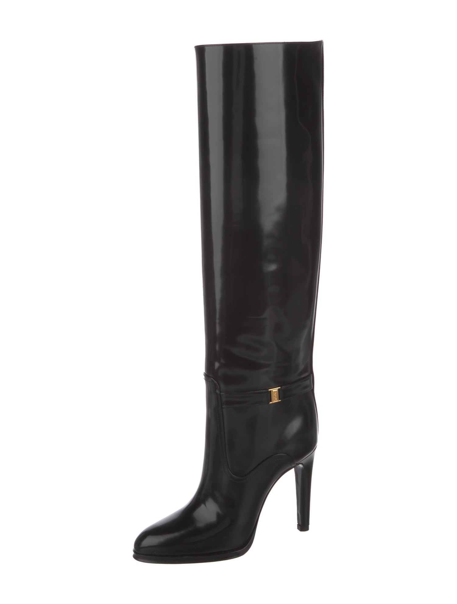 Saint Laurent Patent Leather Boots