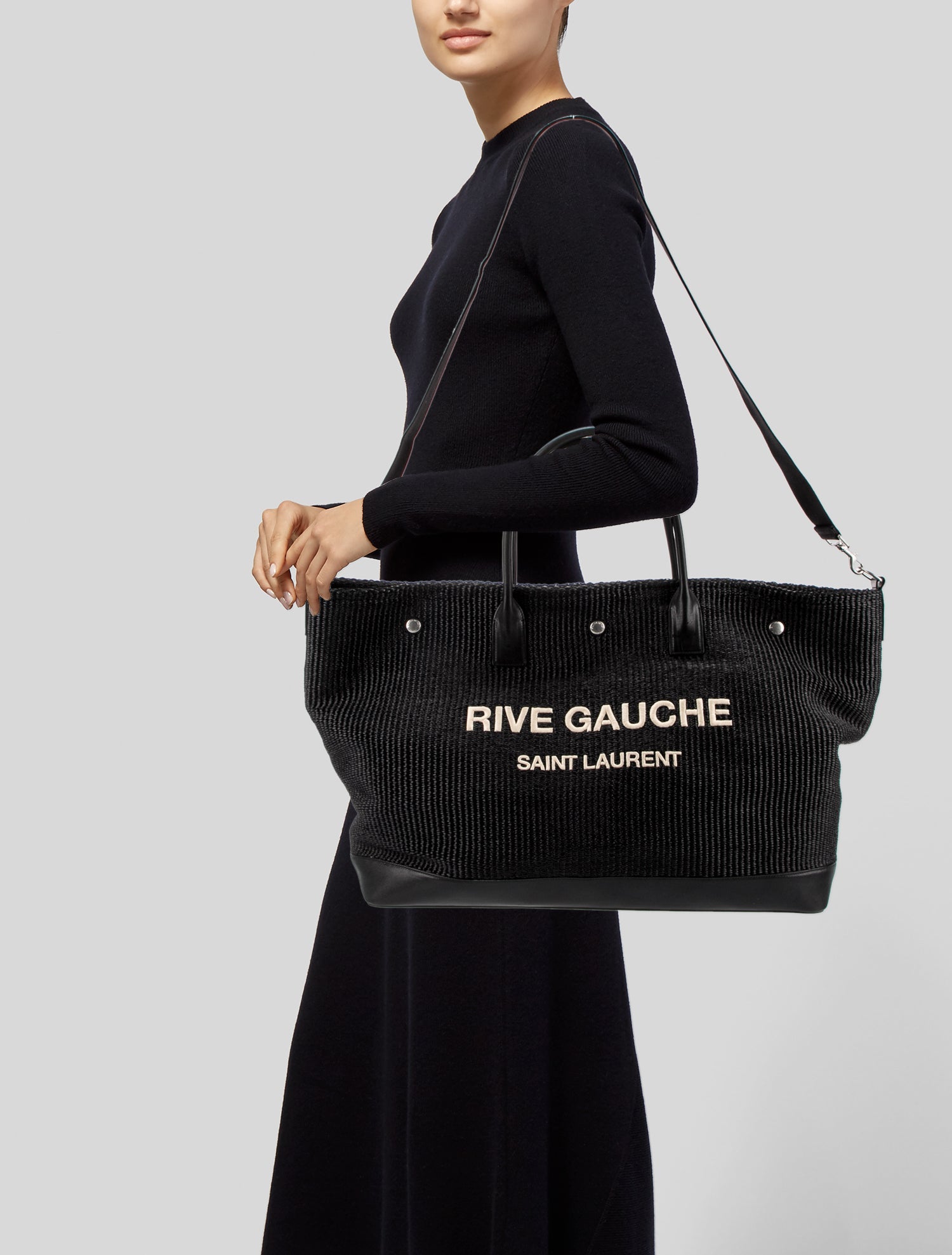 Saint Laurent Raffia Tote