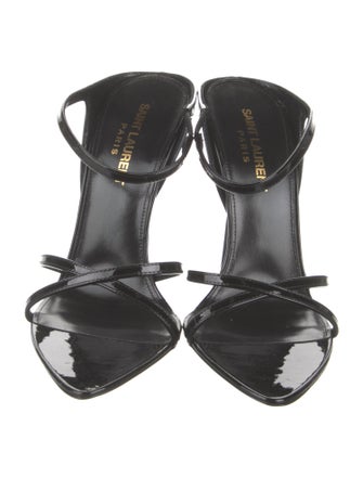 Saint Laurent Patent Leather Slides