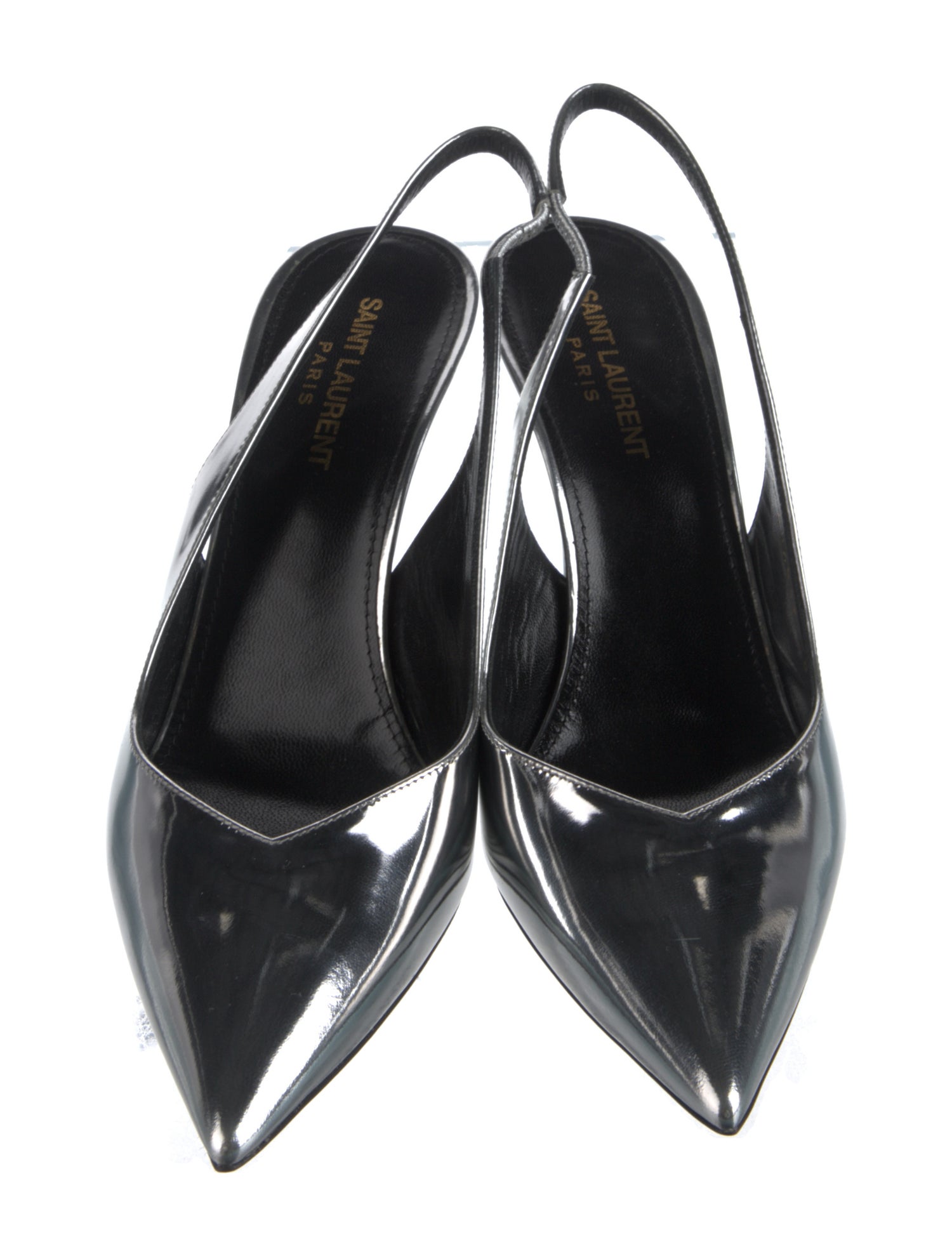 Saint Laurent Patent Leather Slingback Pumps