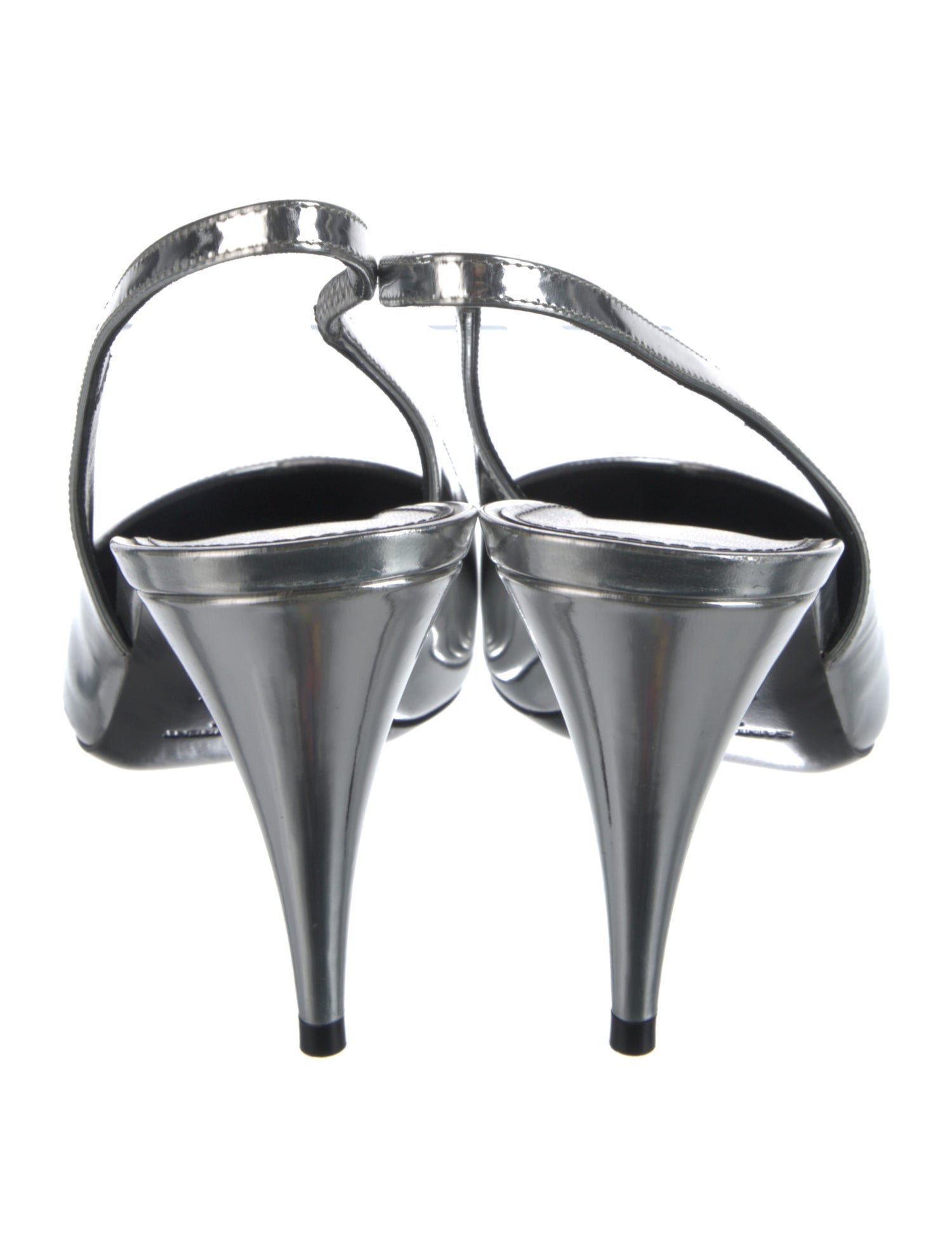 Saint Laurent Patent Leather Slingback Pumps