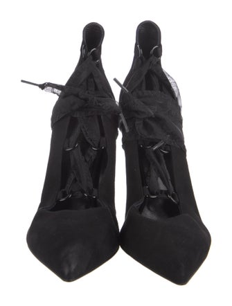 Saint Laurent Suede D'Orsay Pumps