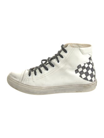 Saint Laurent Leather Printed Sneakers