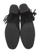 Saint Laurent Suede Fringe Trim Accent Boots