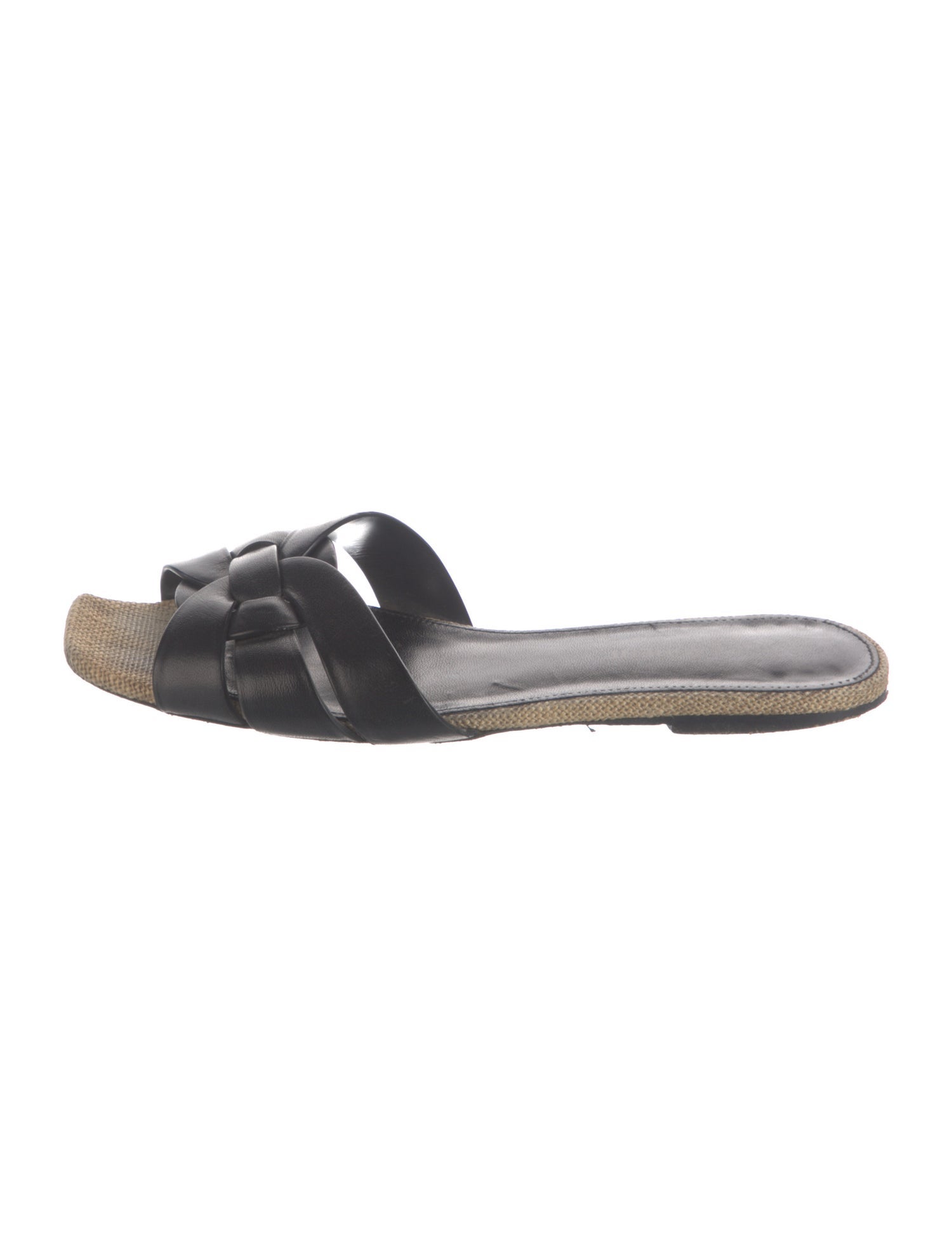 Saint Laurent Leather Slides