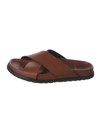 Saint Laurent Leather Slides